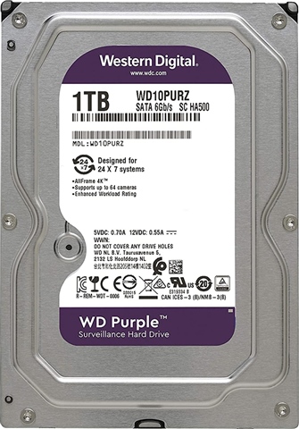 WD Purple 1TB HDD（WD10PURZ）×3台セットです。 WD Purple WD10PURZ 1TB 3.5